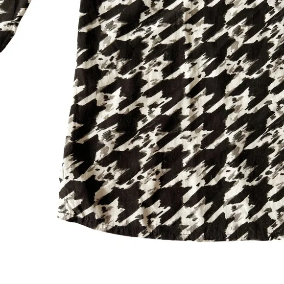 Hobbs Floretta Houndstooth Check Blouse | US 6 - Picture 7 of 10
